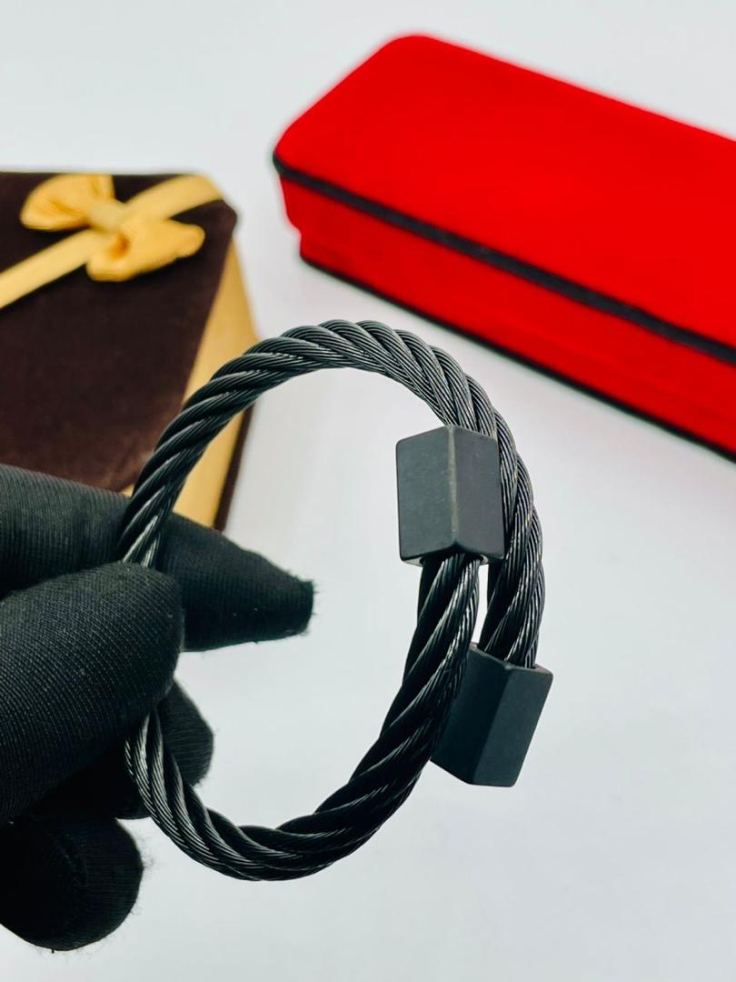 Stainless steel wire cuff bracelets