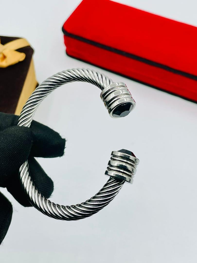 Stainless steel wire cuff bracelets