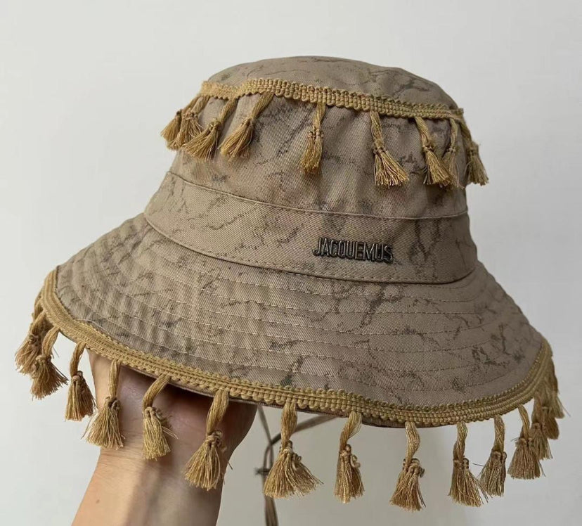 Distressed bucket hats