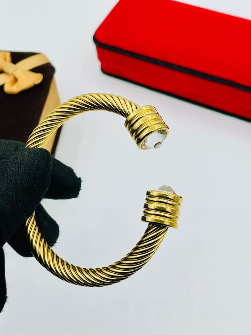 Stainless steel wire cuff bracelets