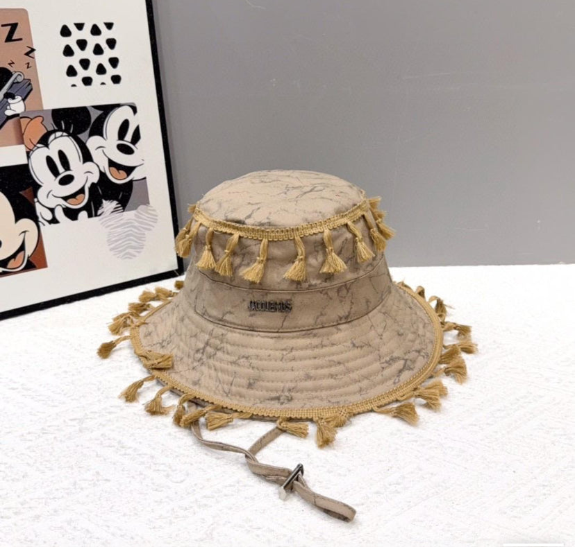 Distressed bucket hats