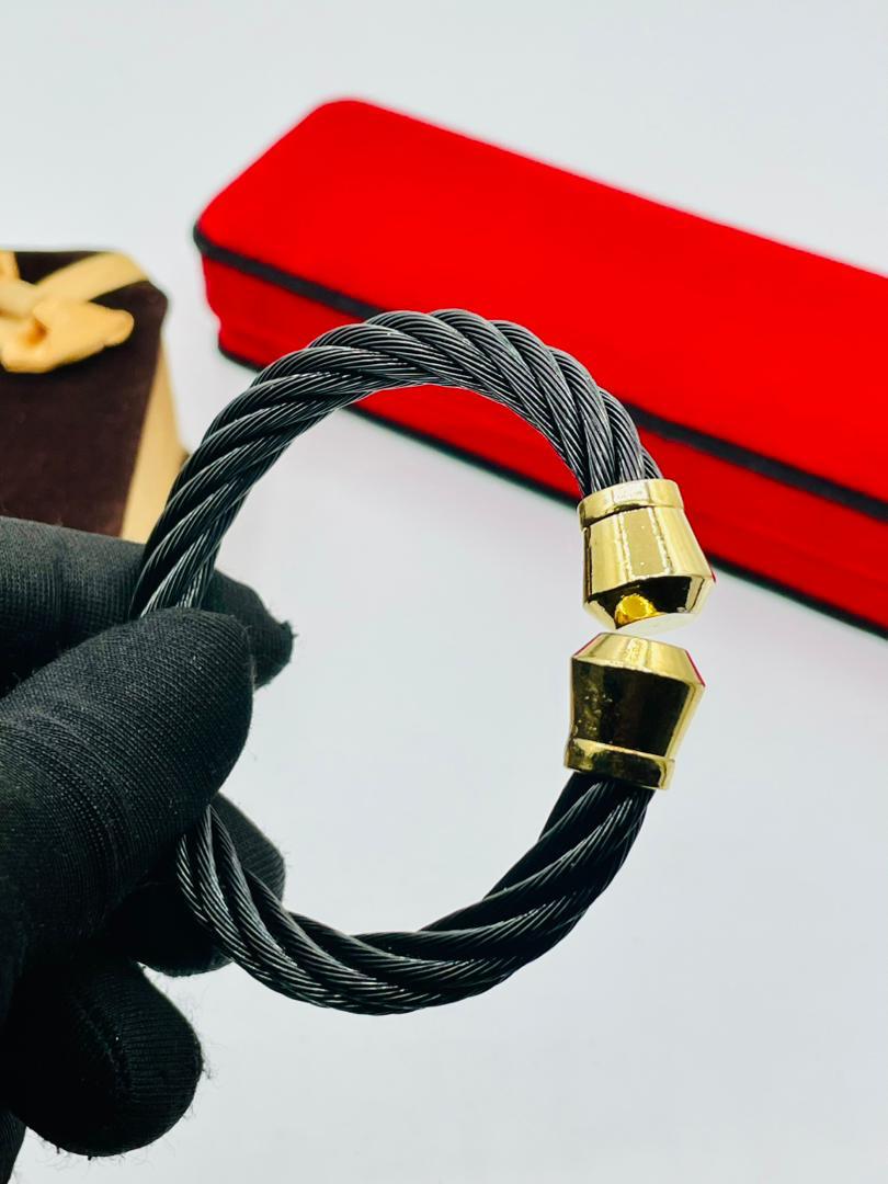 Stainless steel wire cuff bracelets