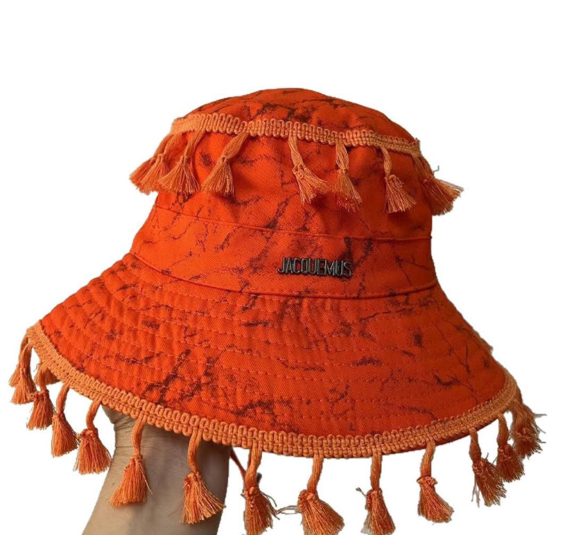 Distressed bucket hats